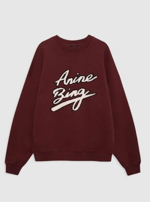 Sudadera Anine Bing roja signature